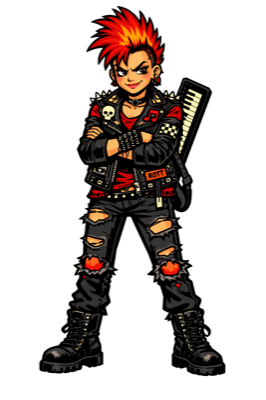 Blaze character from the Lively Keys practice app